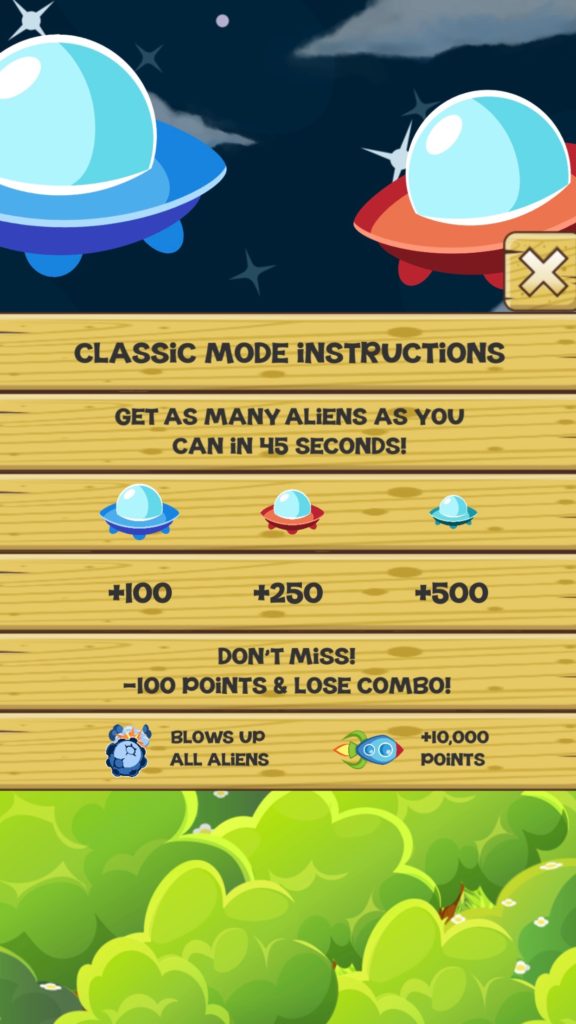 Stupid Aliens - Classic Mode Instructions